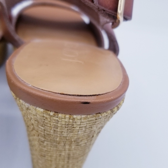 J. Crew Brown Slingback Wedges, size 6.5 - Picture 7 of 15